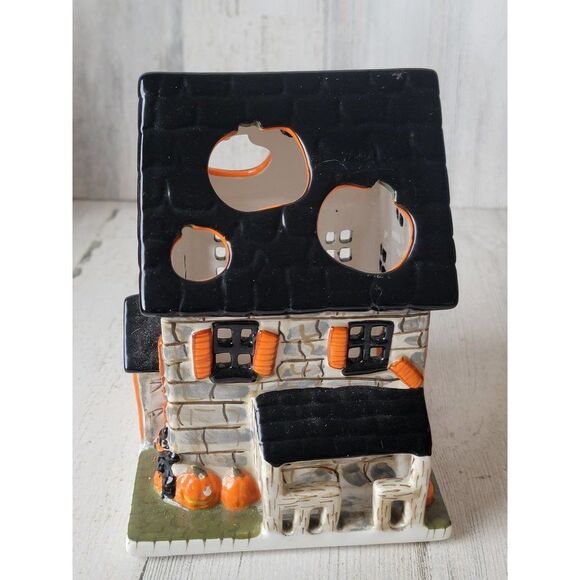 Haunted house candle holder spider pumpkin scary figure | eBay Haunted house candle holder spider pumpkin scary figure